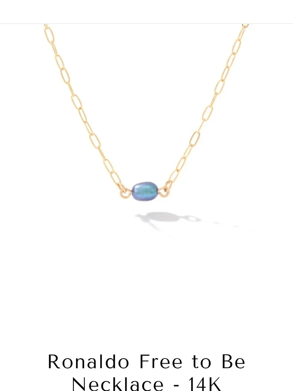 Ronaldo Delicate Gold-Link Necklace/bracelet Set with Dark Pearls - Picture 6 of 7